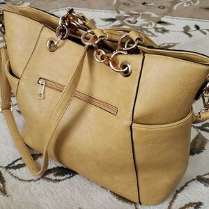 MKF Collection Rylee Tote Handbag Vegan Leather Multi-Functional Crossbody Bag